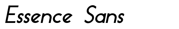 Essence Sans font preview